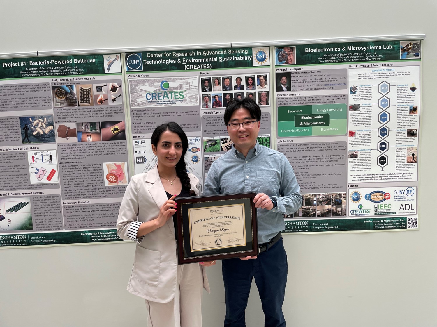Maryam's graduate student excellence award in research